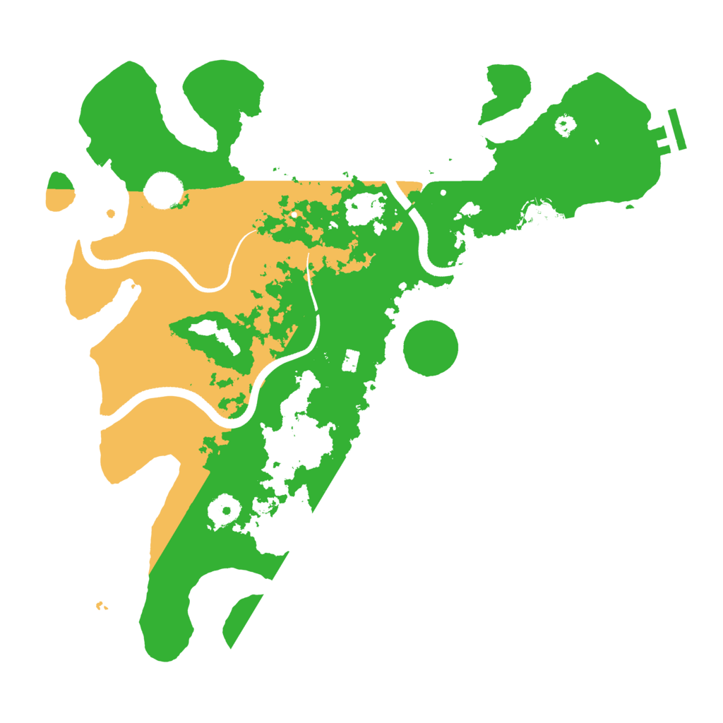 Biome Rust Map: Procedural Map, Size: 3500, Seed: 125523