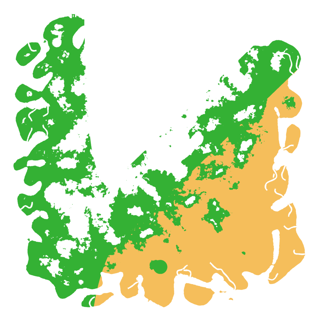 Biome Rust Map: Procedural Map, Size: 6000, Seed: 1118787453