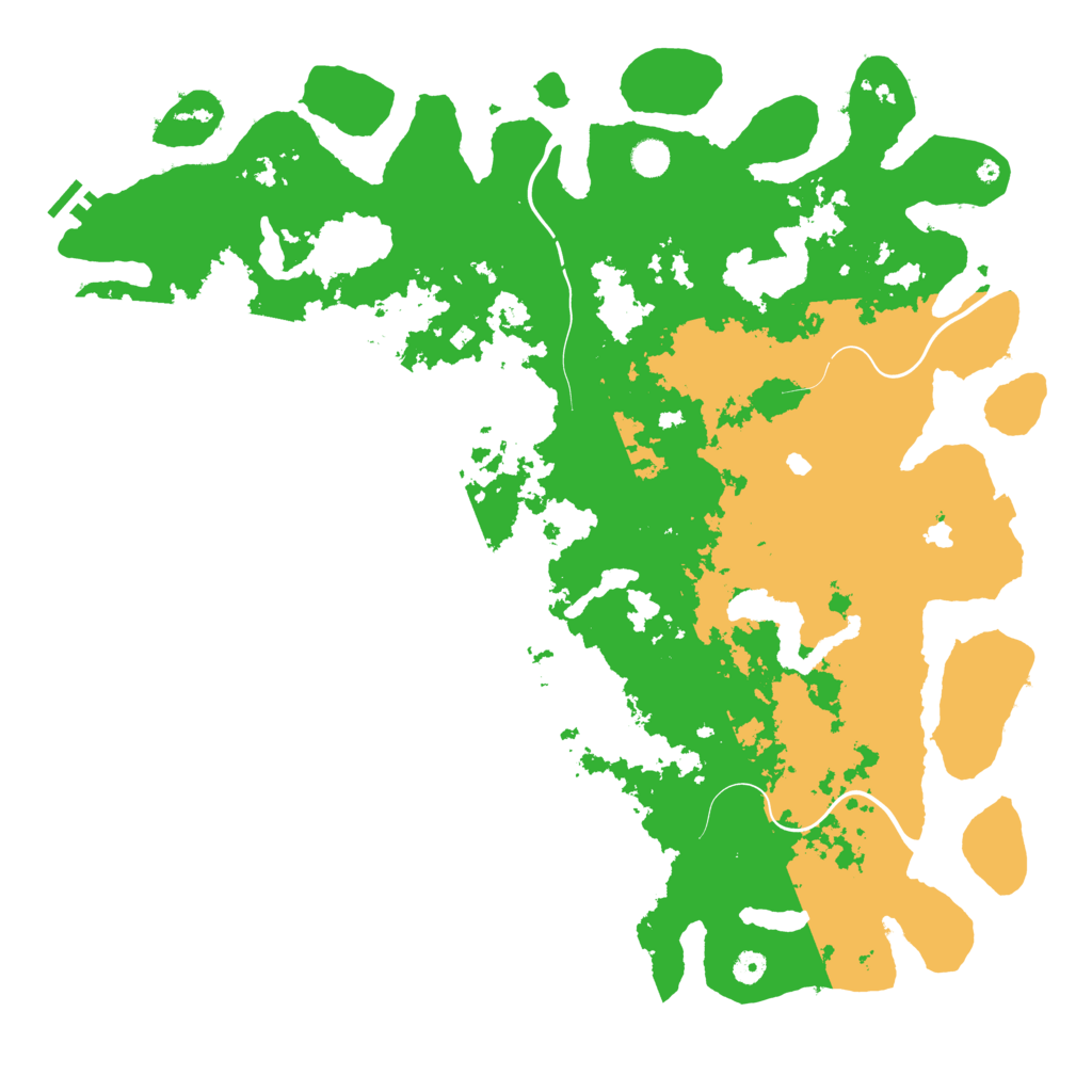 Biome Rust Map: Procedural Map, Size: 5000, Seed: 80522