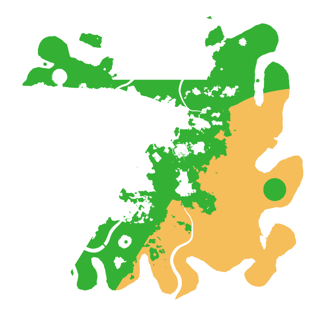 Biome Rust Map: Procedural Map, Size: 3700, Seed: 152545594