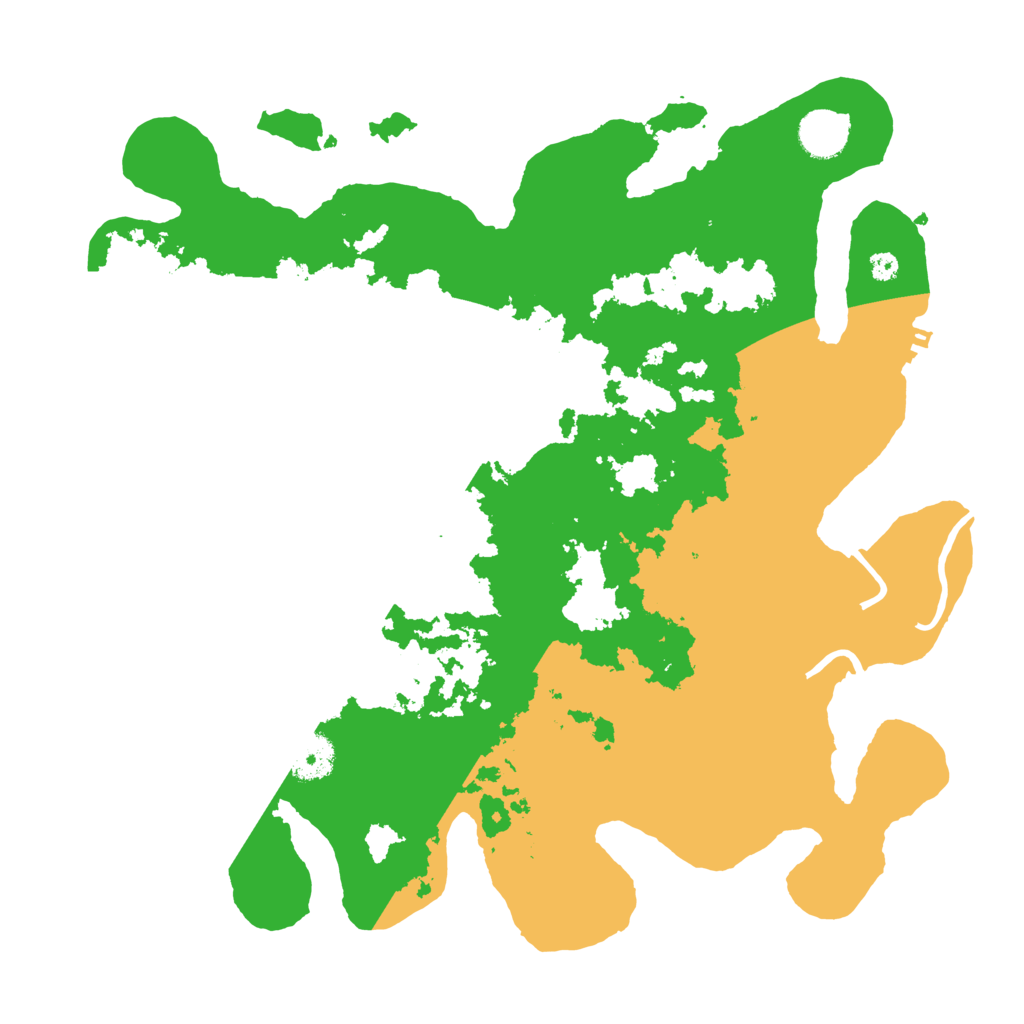 Biome Rust Map: Procedural Map, Size: 3700, Seed: 152545594