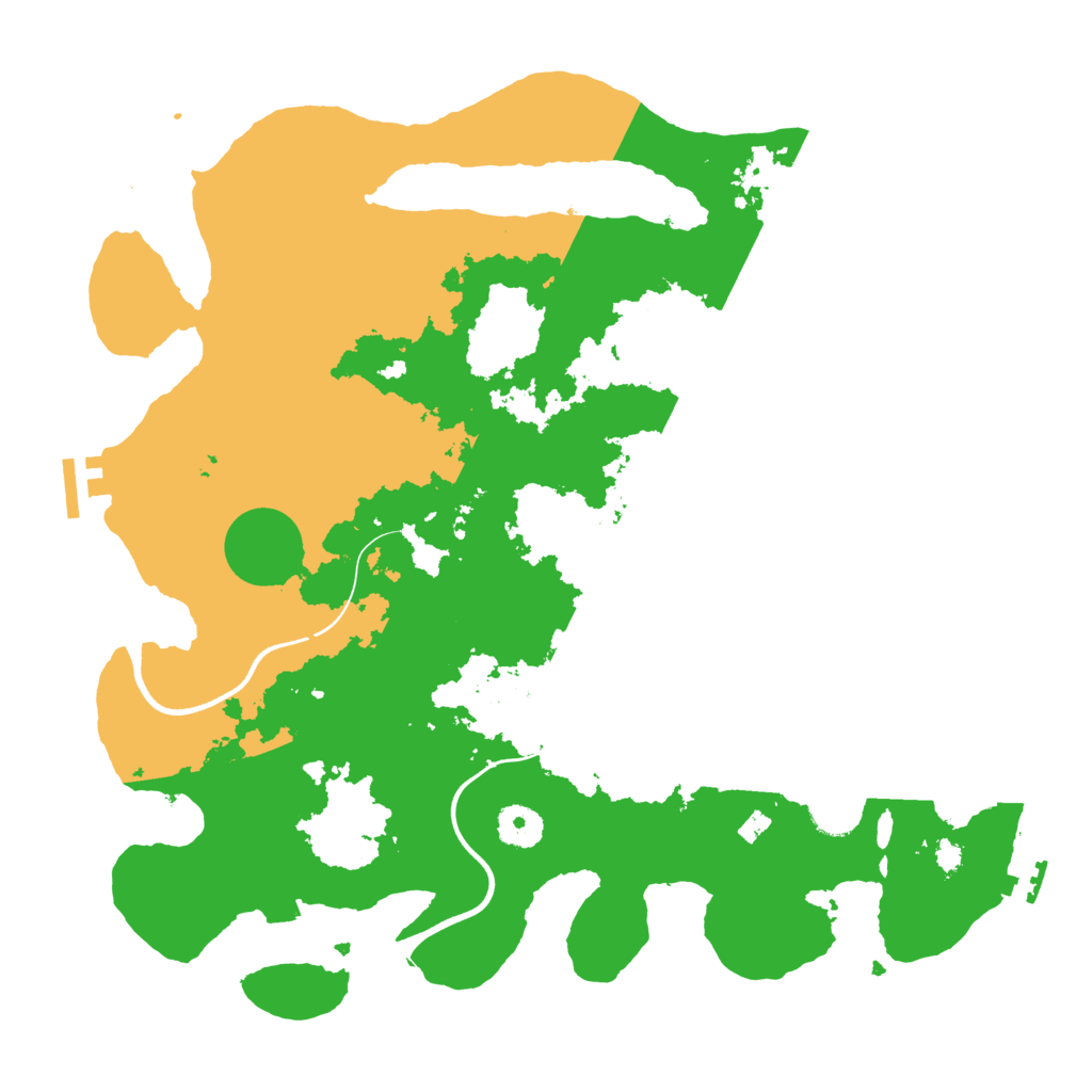 Biome Rust Map: Procedural Map, Size: 3700, Seed: 477833172