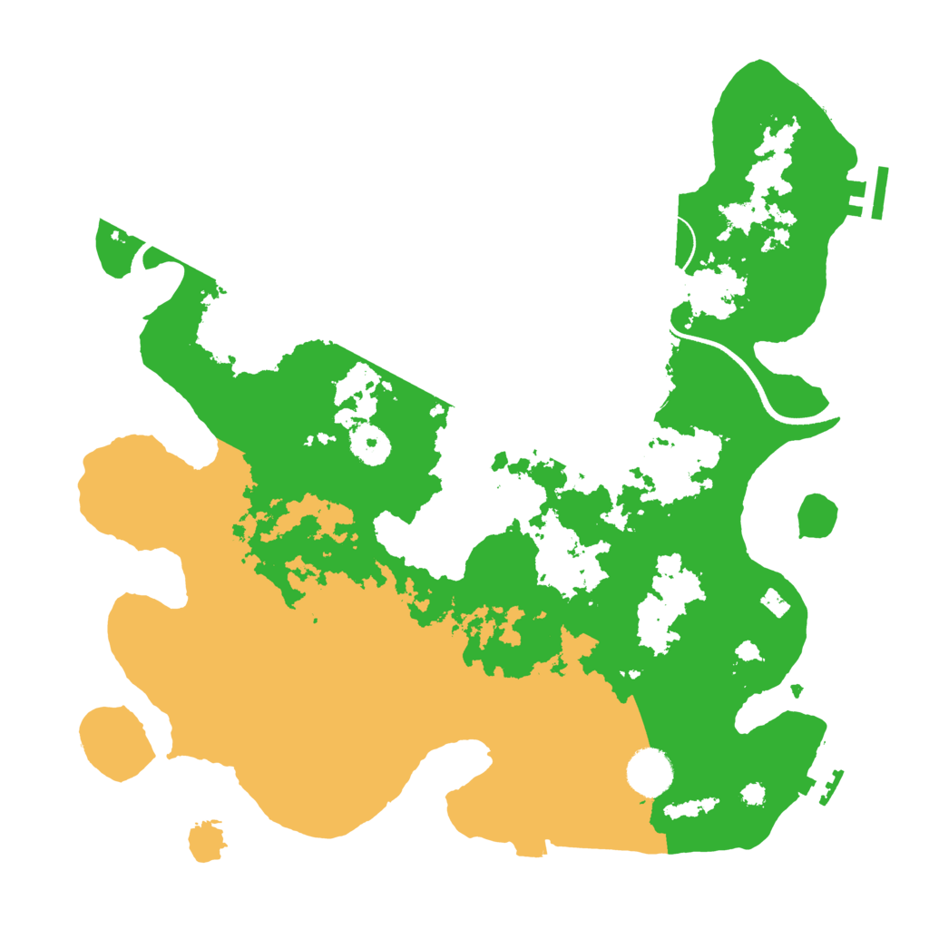 Biome Rust Map: Procedural Map, Size: 3550, Seed: 9475625