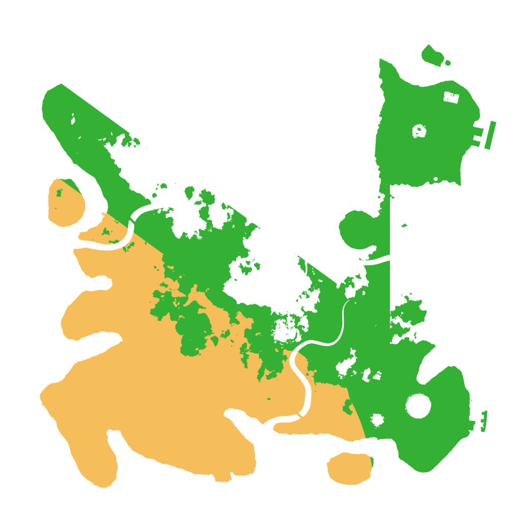Biome Rust Map: Procedural Map, Size: 3700, Seed: 2060164183