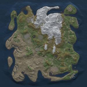 Thumbnail Rust Map: Procedural Map, Size: 4000, Seed: 179491662, 20 Monuments