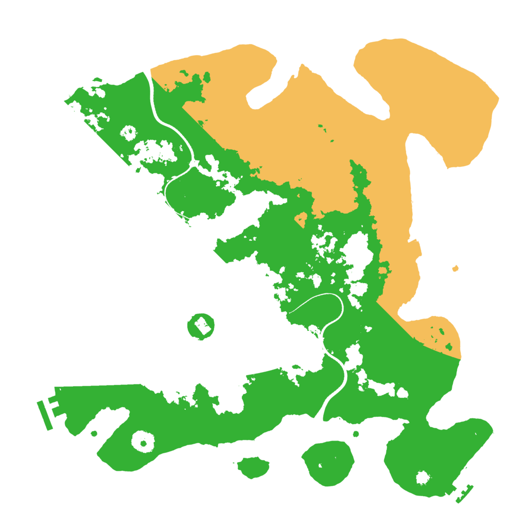 Biome Rust Map: Procedural Map, Size: 3500, Seed: 521344498