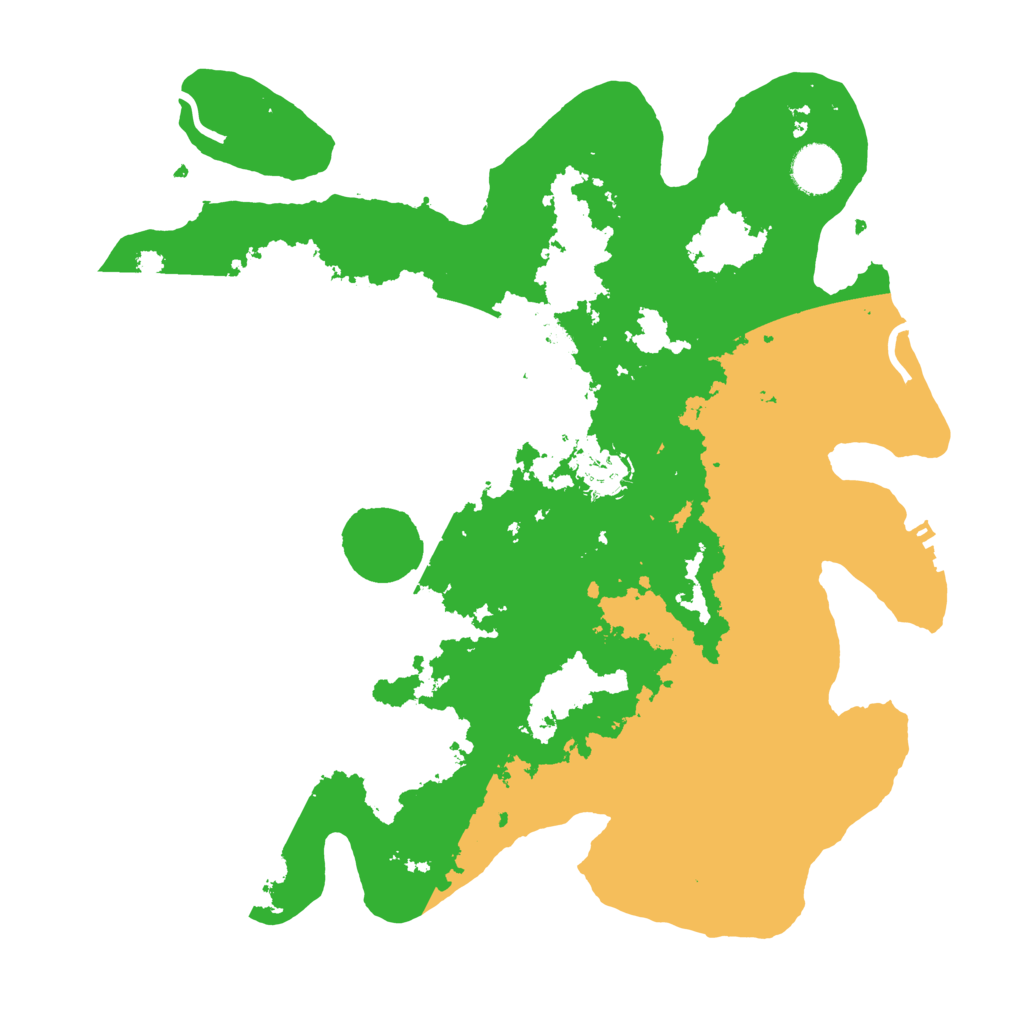 Biome Rust Map: Procedural Map, Size: 3600, Seed: 97724355