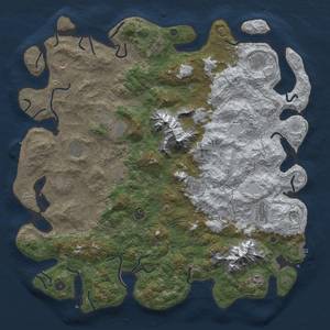 Thumbnail Rust Map: Procedural Map, Size: 5000, Seed: 151316140, 20 Monuments