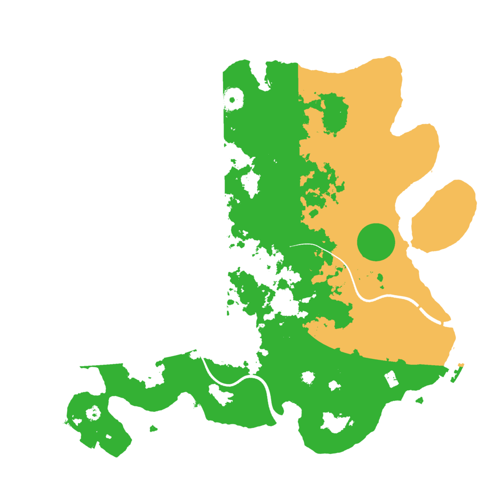 Biome Rust Map: Procedural Map, Size: 3500, Seed: 101065103