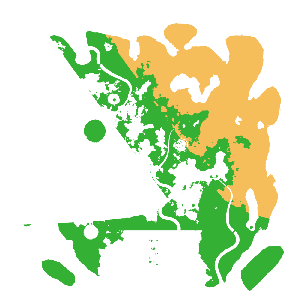 Biome Rust Map: Procedural Map, Size: 4000, Seed: 52343