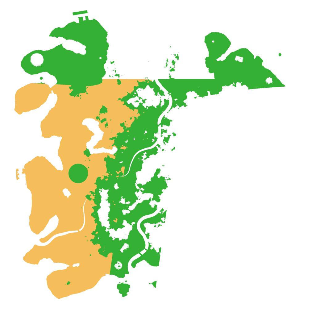 Biome Rust Map: Procedural Map, Size: 4300, Seed: 252525