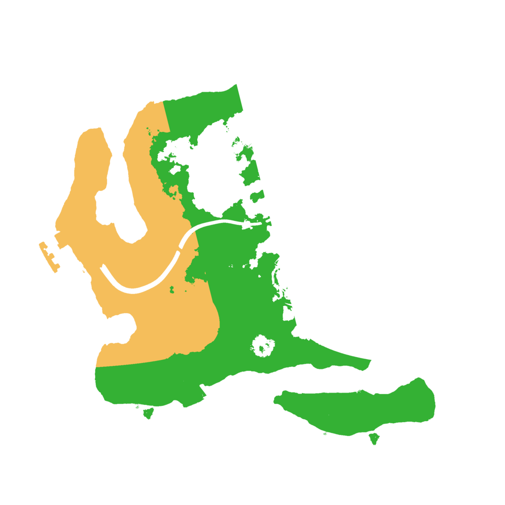 Biome Rust Map: Procedural Map, Size: 2323, Seed: 2134753678