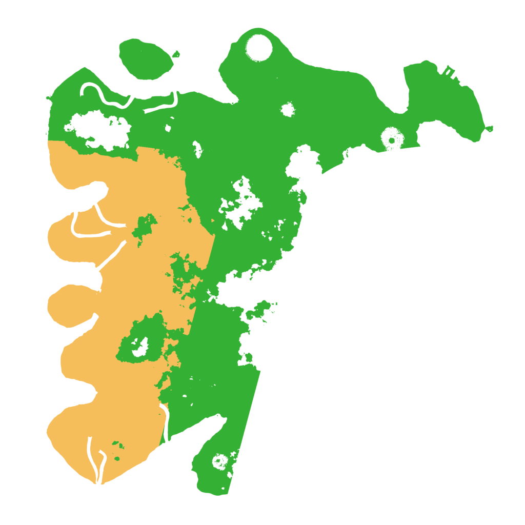 Biome Rust Map: Procedural Map, Size: 3500, Seed: 695504174