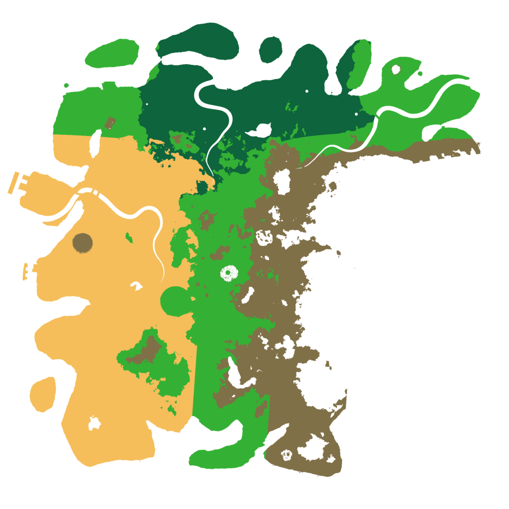 Biome Rust Map: Procedural Map, Size: 4500, Seed: 486258