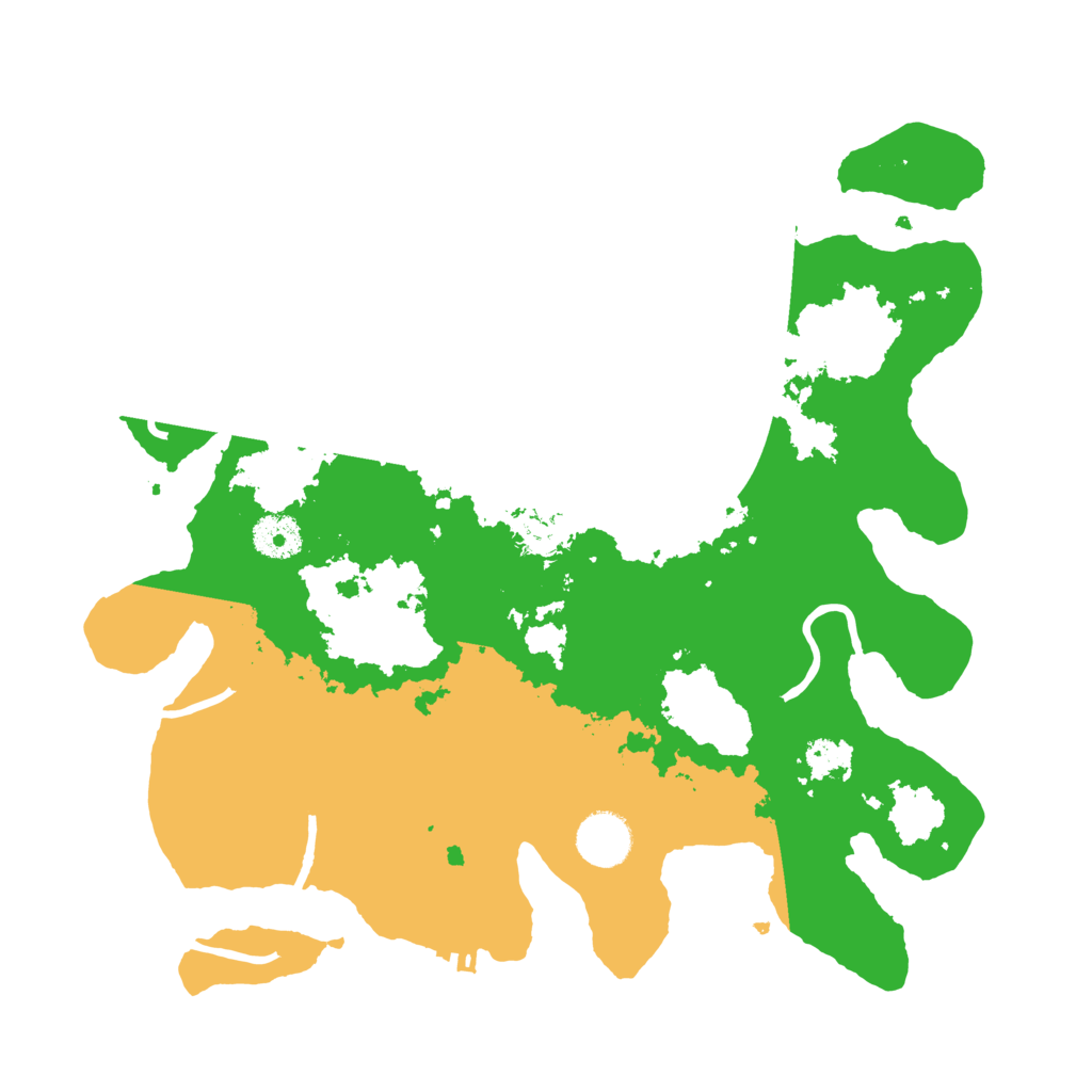 Biome Rust Map: Procedural Map, Size: 3500, Seed: 599019314