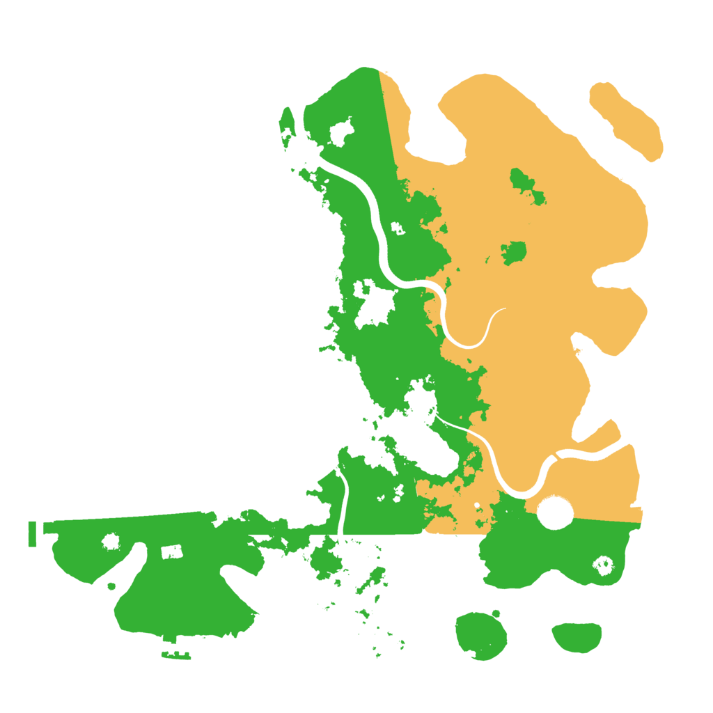 Biome Rust Map: Procedural Map, Size: 3700, Seed: 96207904