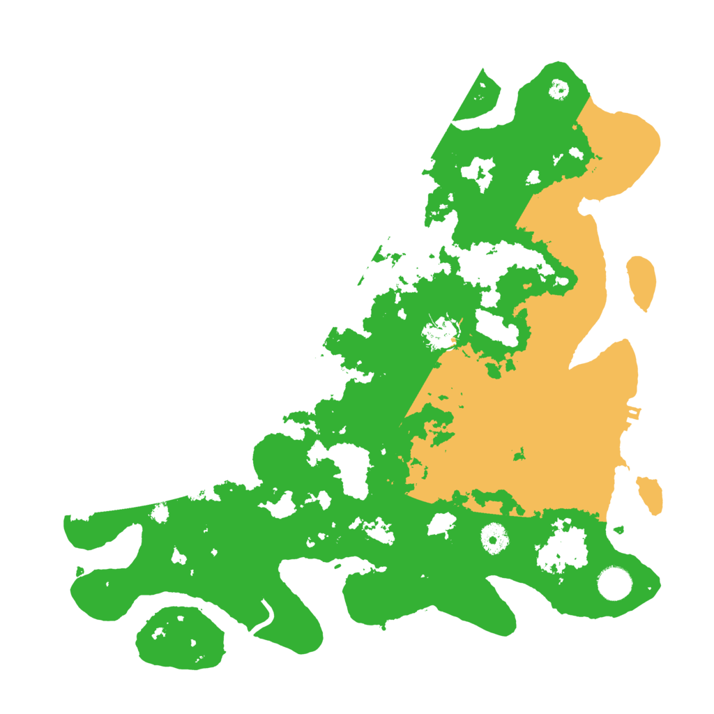 Biome Rust Map: Procedural Map, Size: 3700, Seed: 349895414