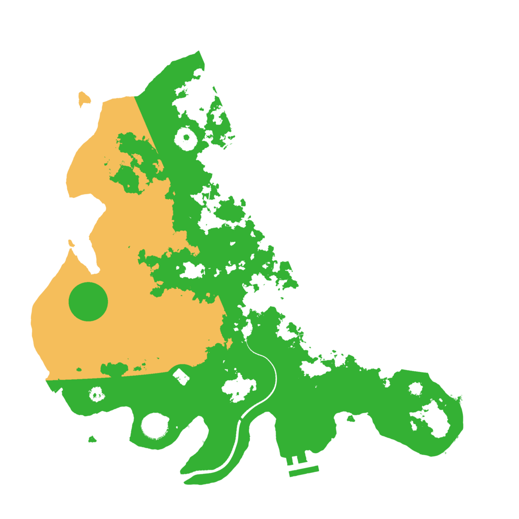 Biome Rust Map: Procedural Map, Size: 3500, Seed: 1878394955