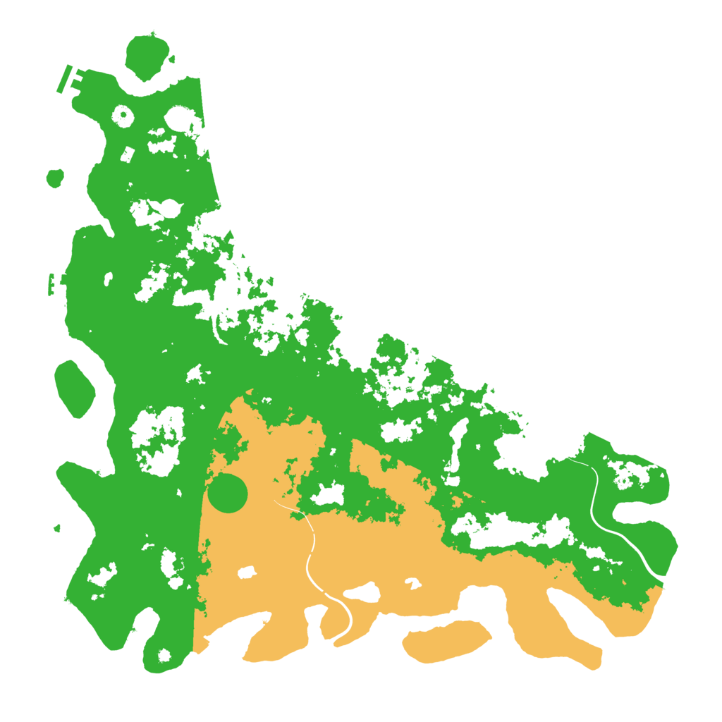 Biome Rust Map: Procedural Map, Size: 4949, Seed: 777
