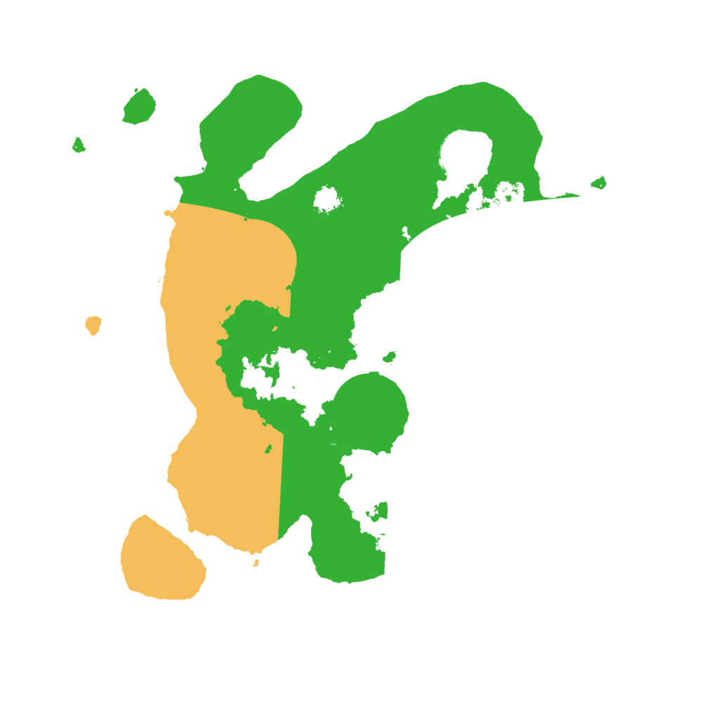 Biome Rust Map: Procedural Map, Size: 2525, Seed: 43547633