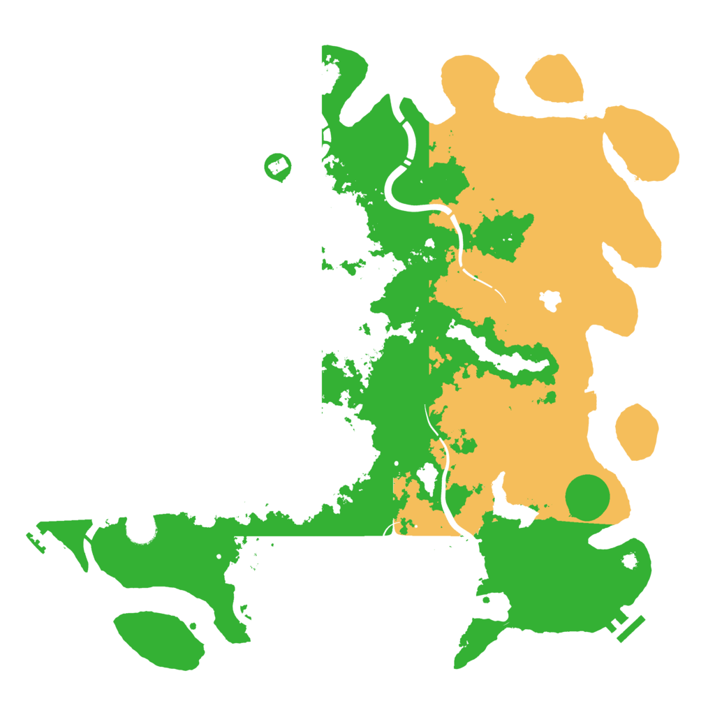 Biome Rust Map: Procedural Map, Size: 4250, Seed: 608029