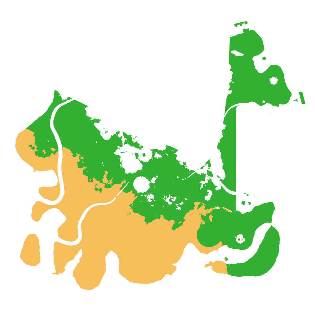 Biome Rust Map: Procedural Map, Size: 3550, Seed: 94756252
