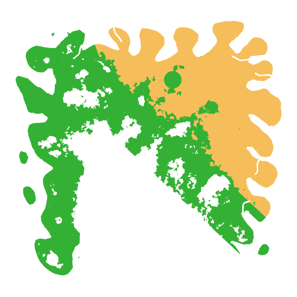 Biome Rust Map: Procedural Map, Size: 4500, Seed: 167763522