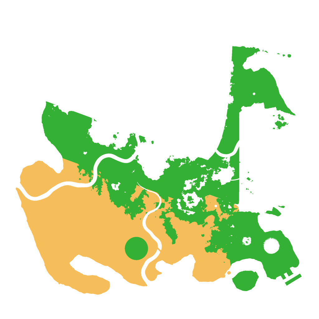 Biome Rust Map: Procedural Map, Size: 3650, Seed: 7171