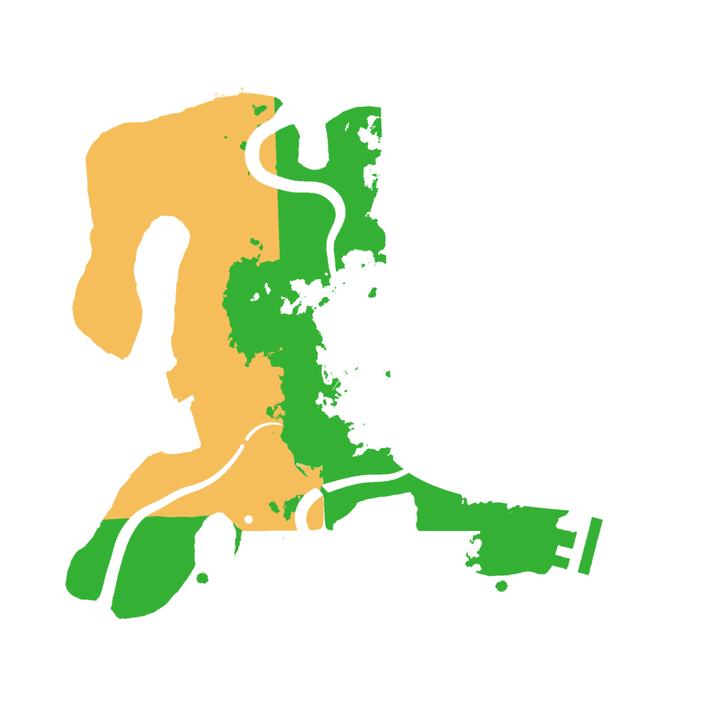 Biome Rust Map: Procedural Map, Size: 2500, Seed: 1974684444