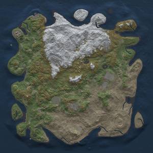 Thumbnail Rust Map: Procedural Map, Size: 4300, Seed: 1390781074, 18 Monuments