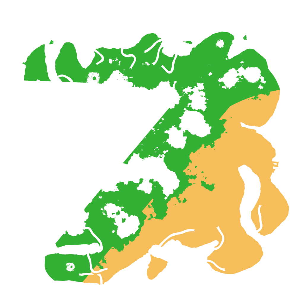Biome Rust Map: Procedural Map, Size: 3500, Seed: 325691