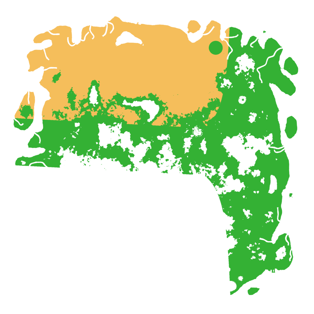 Biome Rust Map: Procedural Map, Size: 6000, Seed: 158444