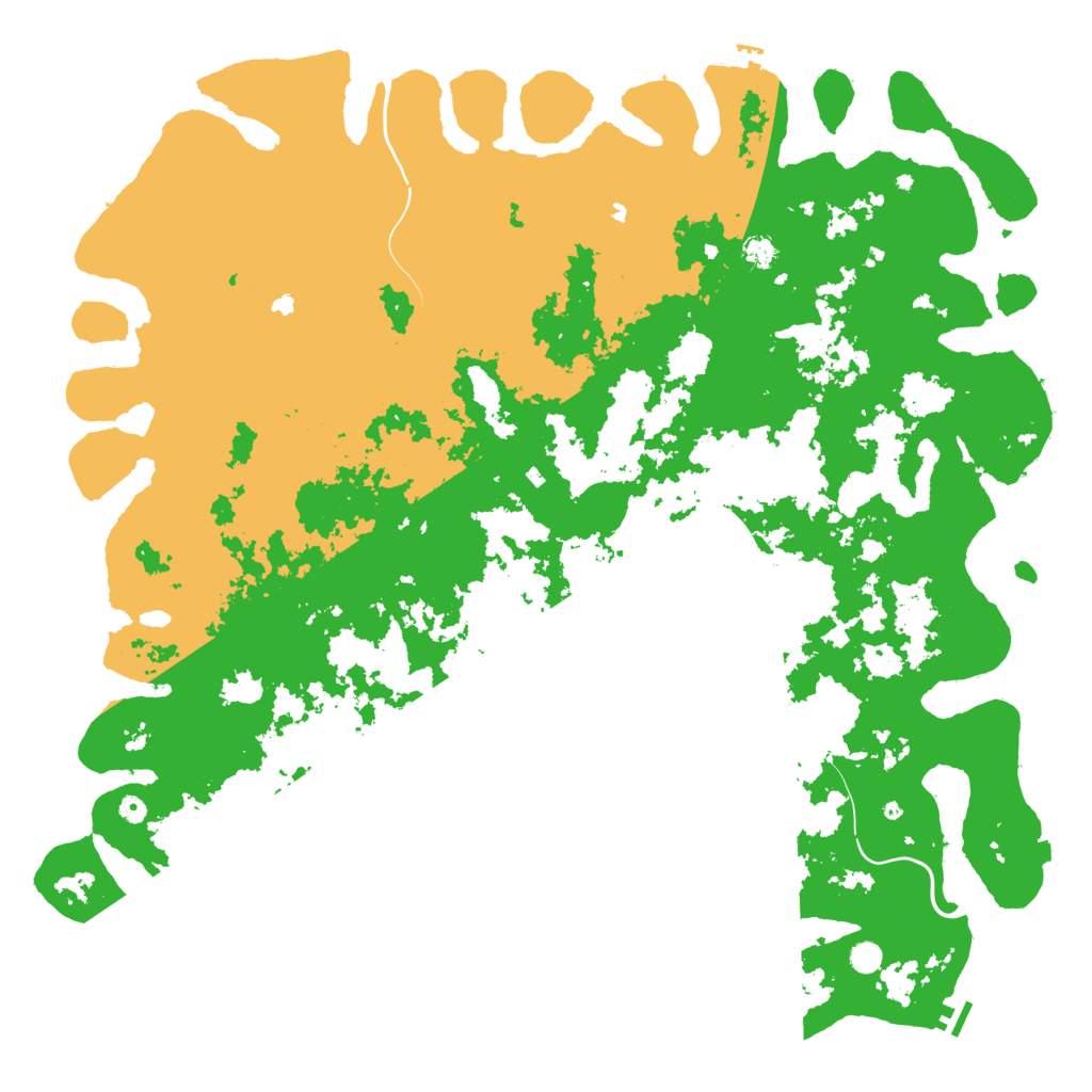 Biome Rust Map: Procedural Map, Size: 6000, Seed: 194719