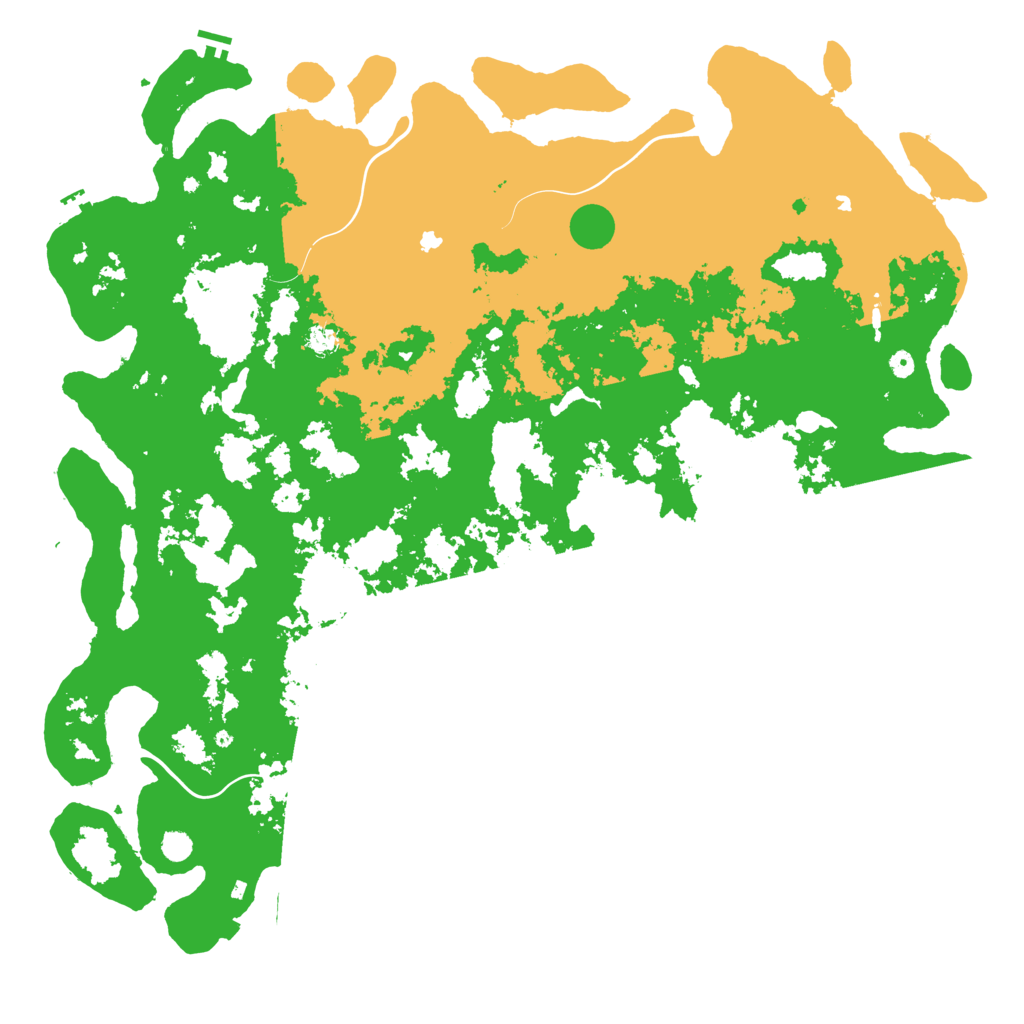 Biome Rust Map: Procedural Map, Size: 6000, Seed: 833705