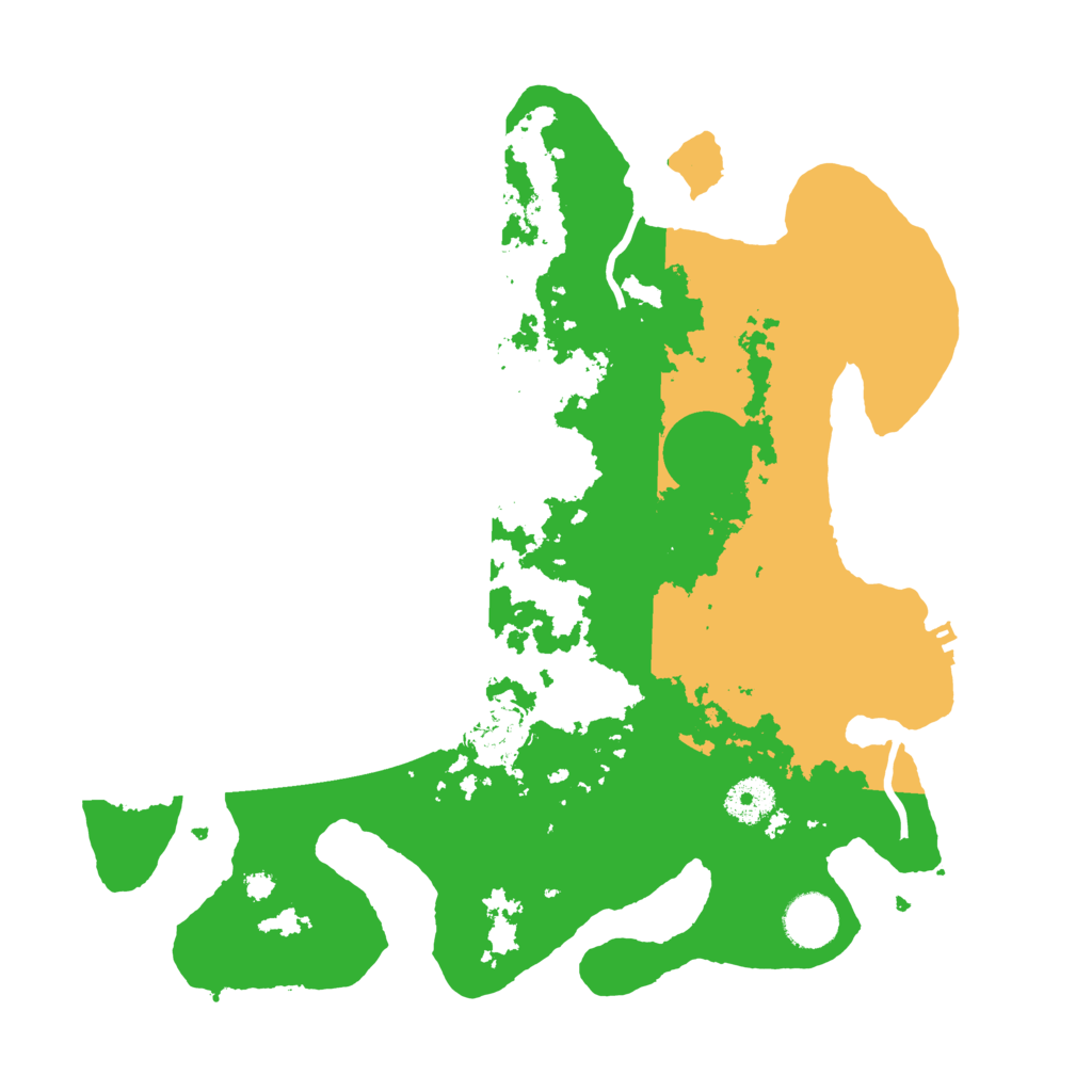 Biome Rust Map: Procedural Map, Size: 3500, Seed: 142224325