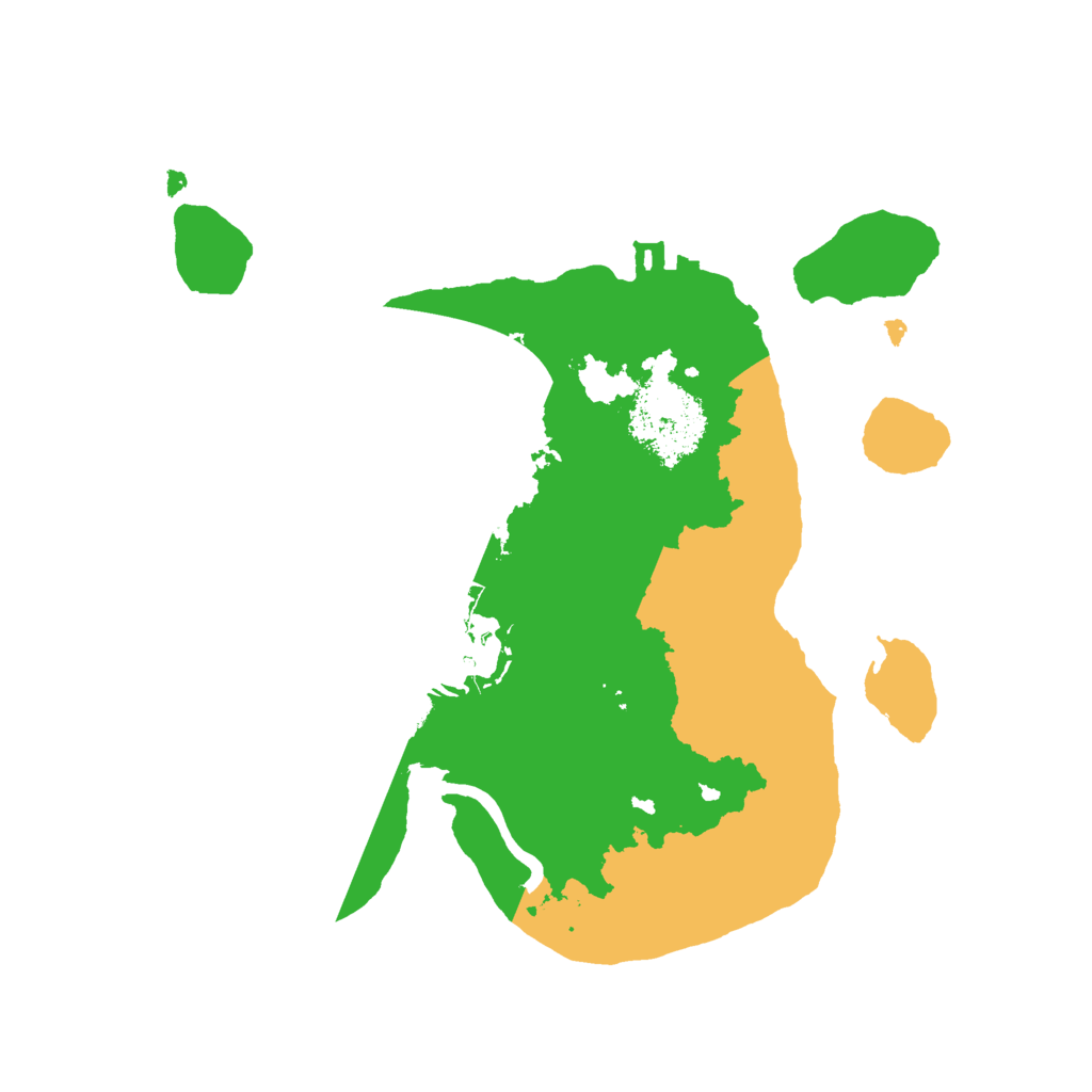 Biome Rust Map: Procedural Map, Size: 2200, Seed: 12345