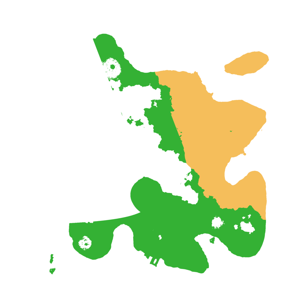 Biome Rust Map: Procedural Map, Size: 2500, Seed: 1627364329