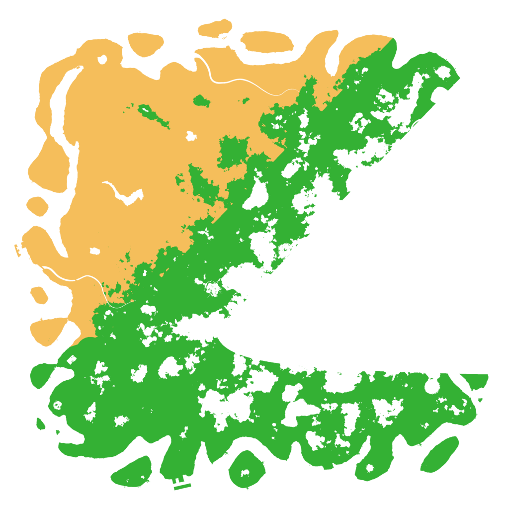 Biome Rust Map: Procedural Map, Size: 6000, Seed: 182273