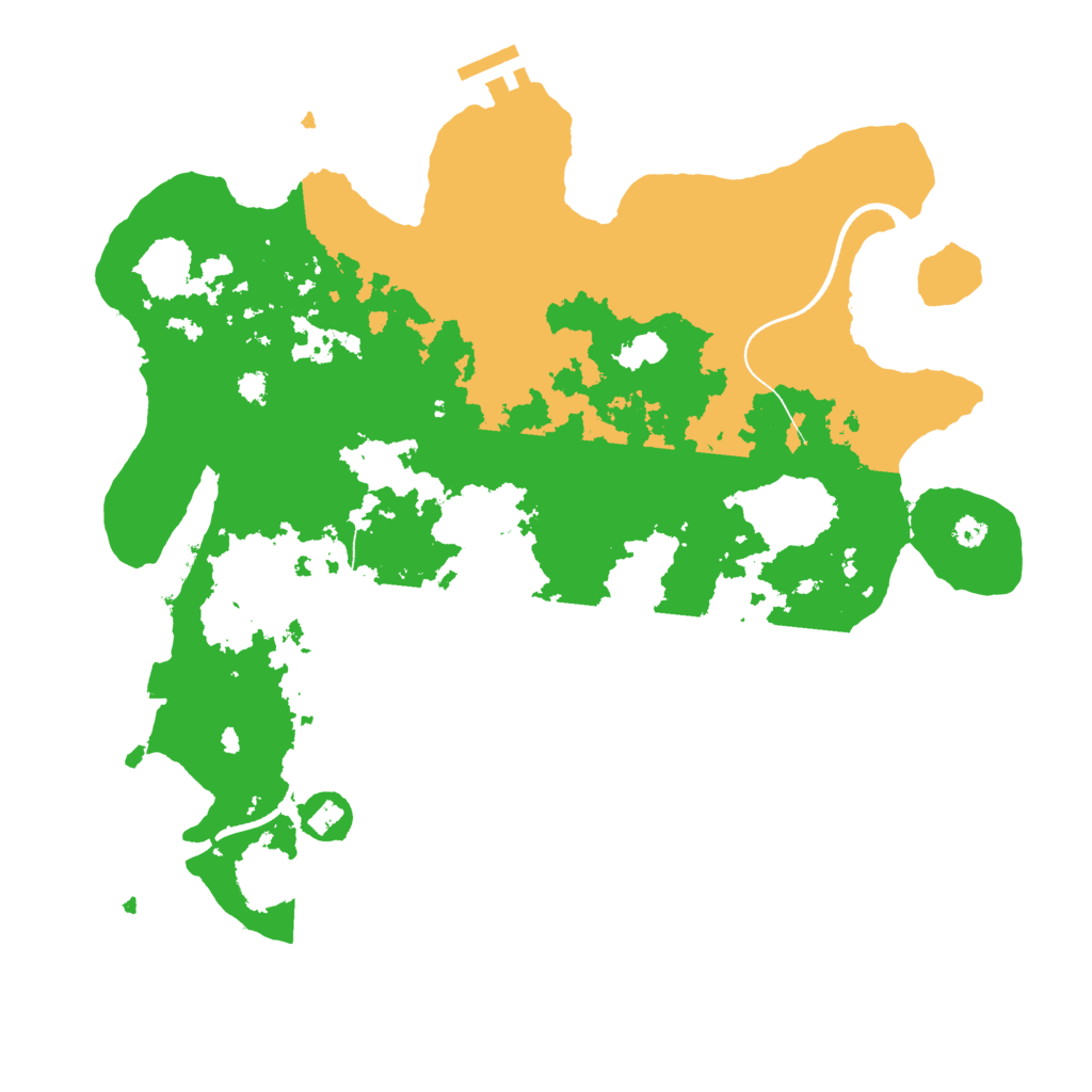 Biome Rust Map: Procedural Map, Size: 3500, Seed: 3672