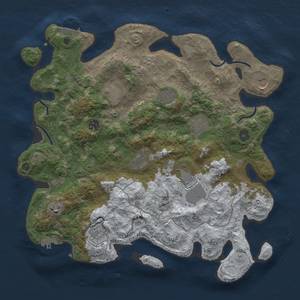 Thumbnail Rust Map: Procedural Map, Size: 4000, Seed: 82415557, 19 Monuments