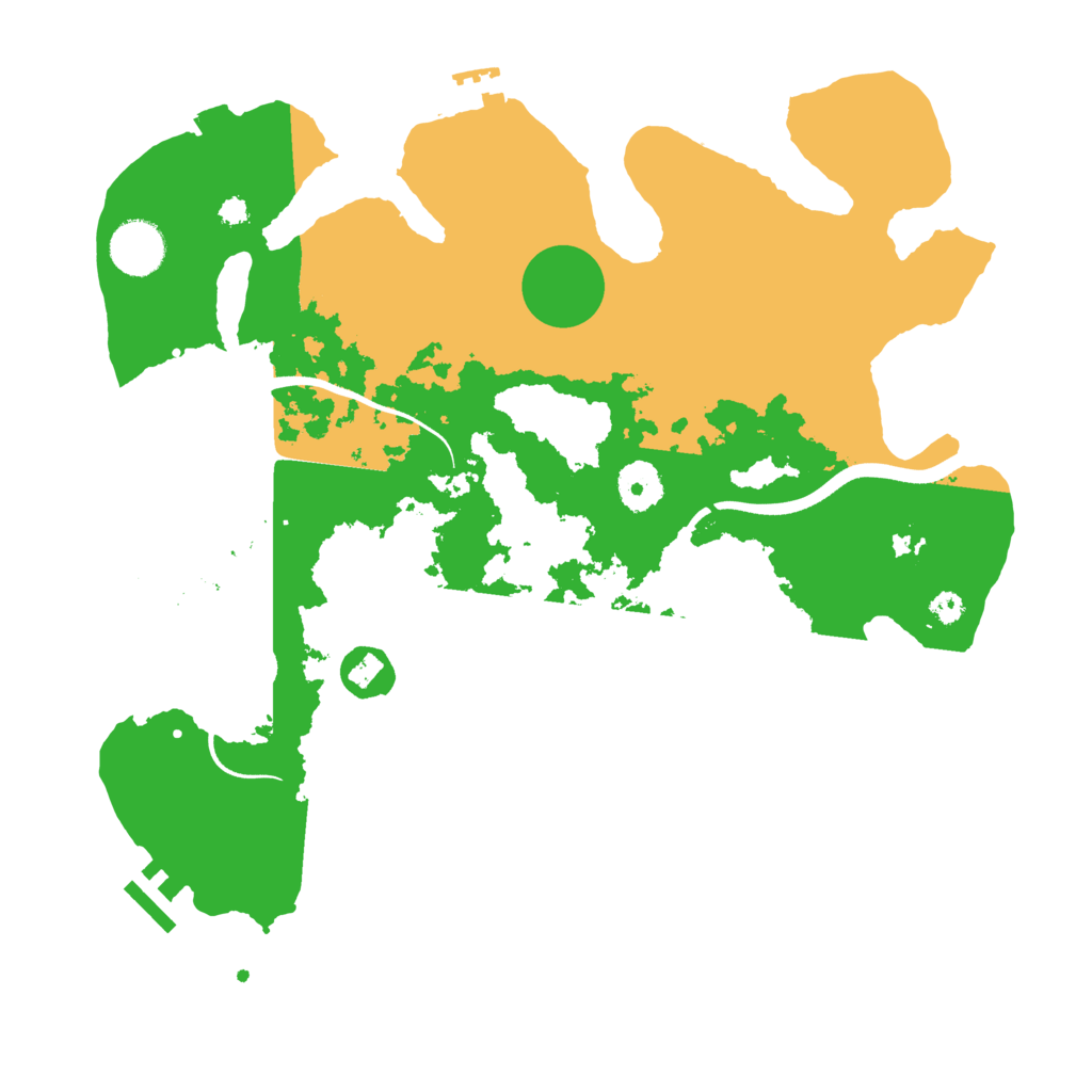 Biome Rust Map: Procedural Map, Size: 3500, Seed: 53956405