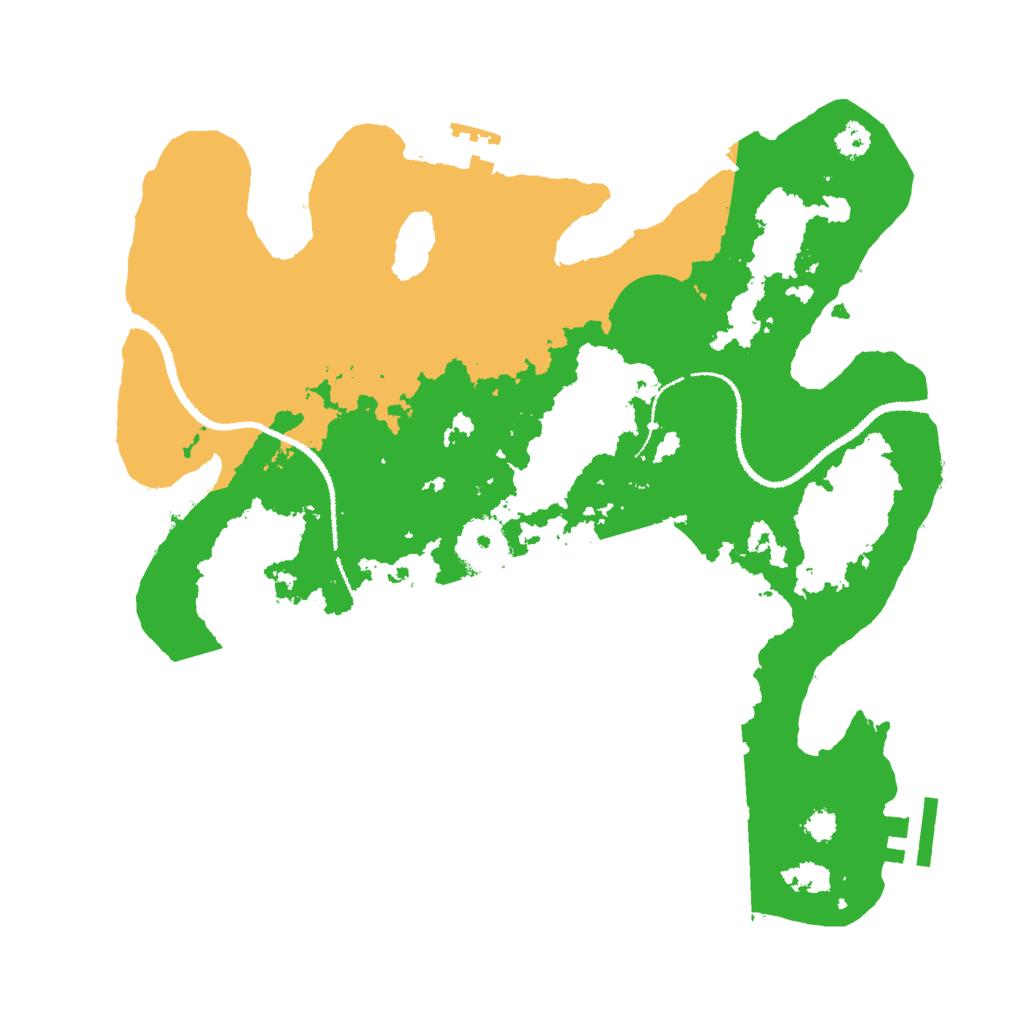 Biome Rust Map: Procedural Map, Size: 3000, Seed: 878646165