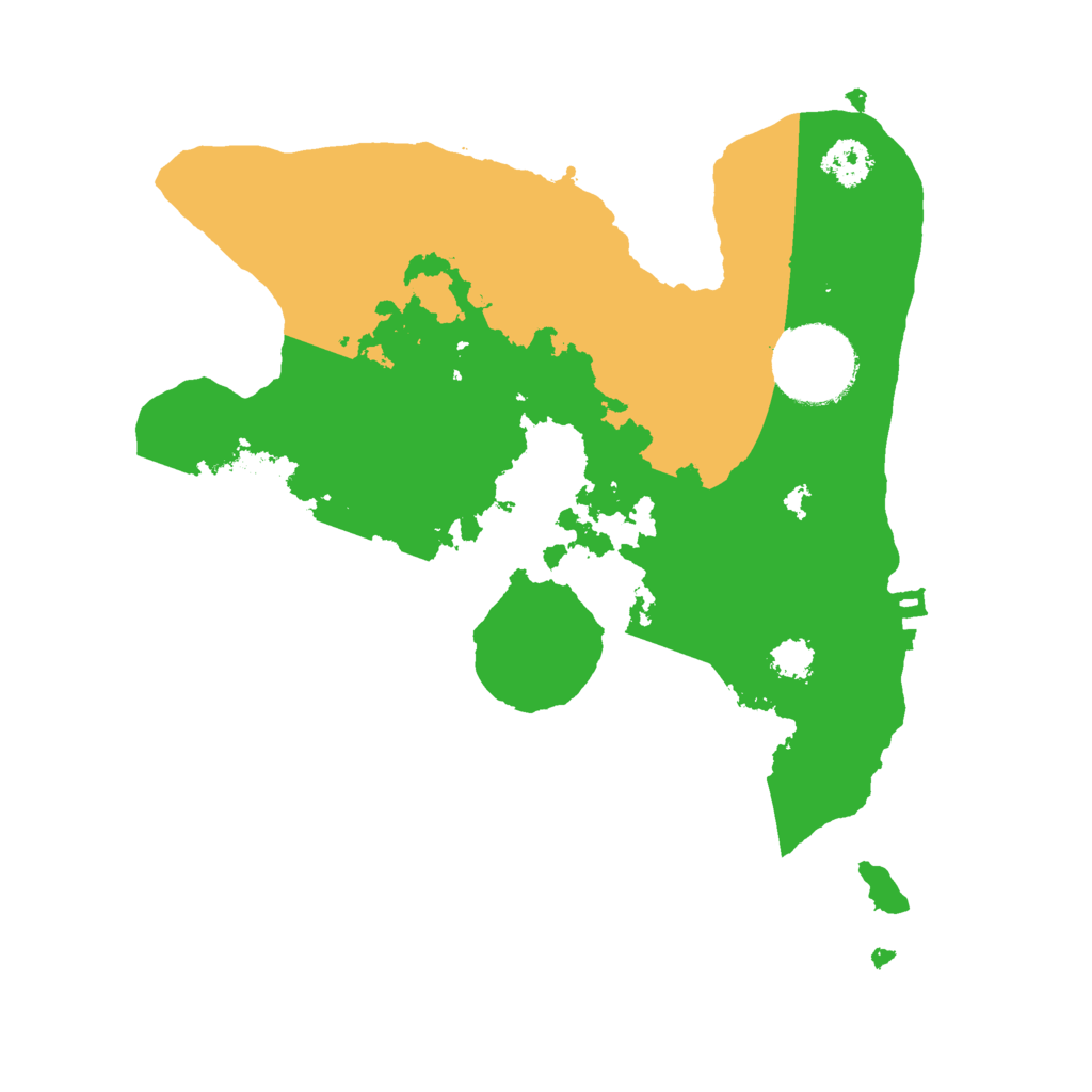 Biome Rust Map: Procedural Map, Size: 2400, Seed: 654161616