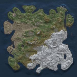 Thumbnail Rust Map: Procedural Map, Size: 4250, Seed: 306449024, 17 Monuments