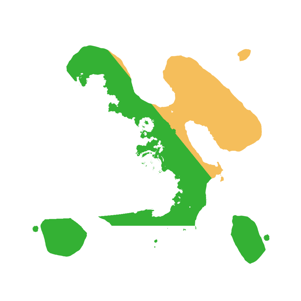 Biome Rust Map: Procedural Map, Size: 2000, Seed: 951126