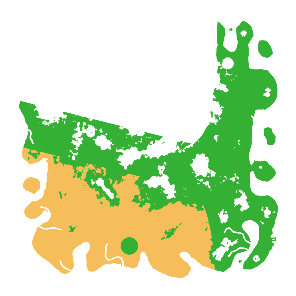 Biome Rust Map: Procedural Map, Size: 4500, Seed: 1383091764