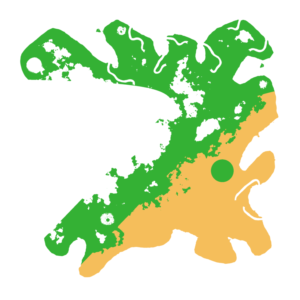 Biome Rust Map: Procedural Map, Size: 3500, Seed: 135111581