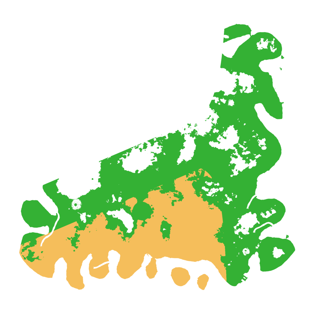 Biome Rust Map: Procedural Map, Size: 4500, Seed: 479898165