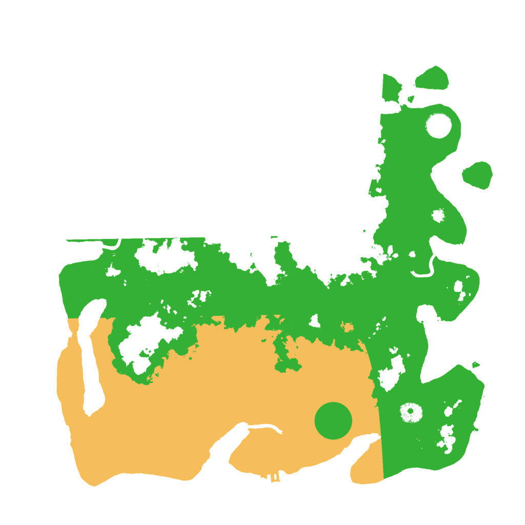 Biome Rust Map: Procedural Map, Size: 3700, Seed: 433441488