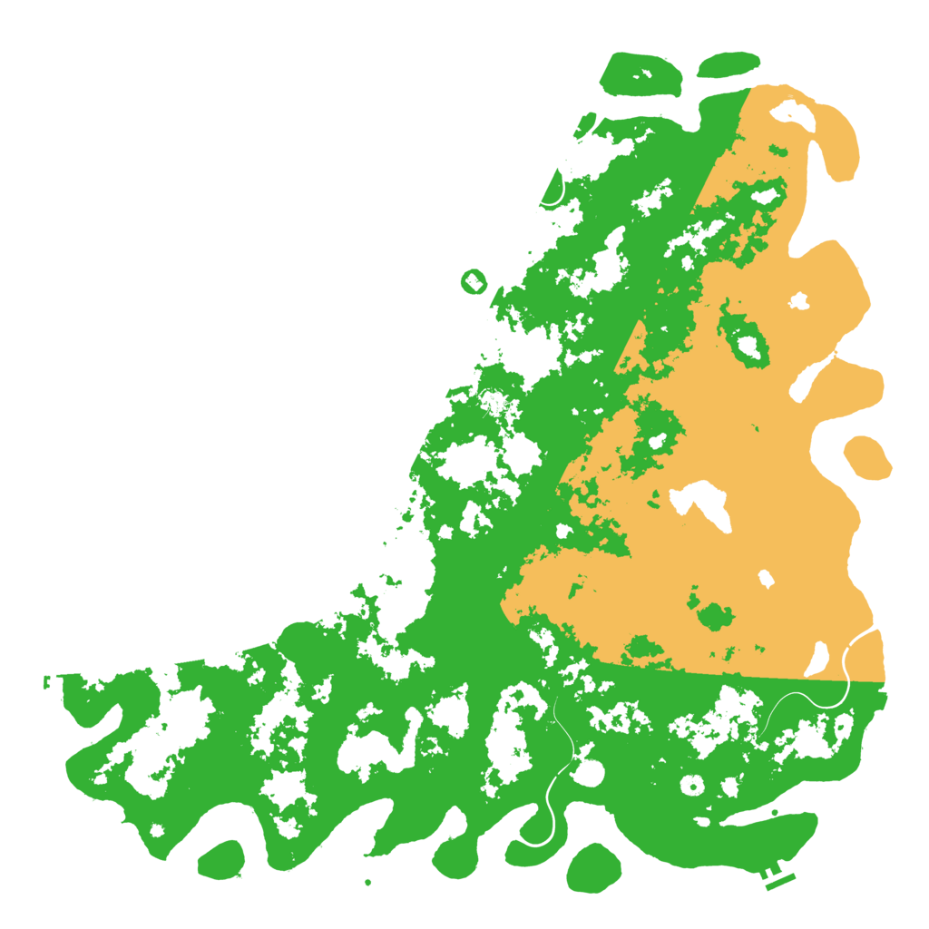 Biome Rust Map: Procedural Map, Size: 6000, Seed: 981935721